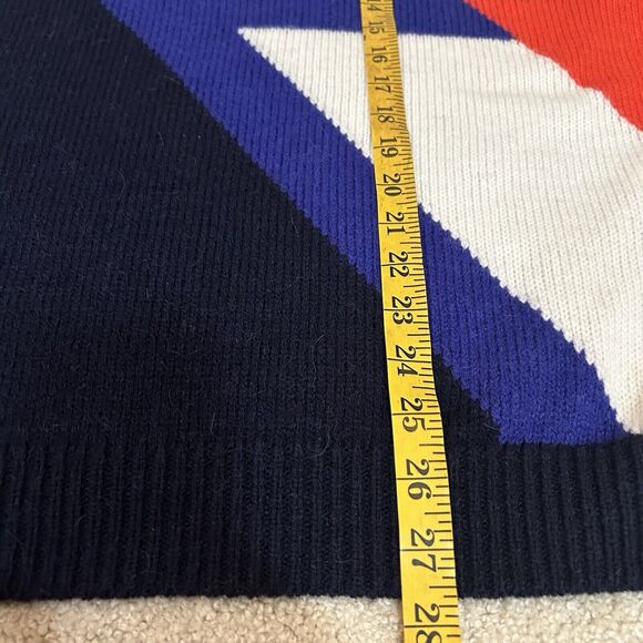 MARC CAIN Wool Alpaca Sweater Skiing Alpine 80s Color Block Size N3 US Medium - Picture 5 of 8